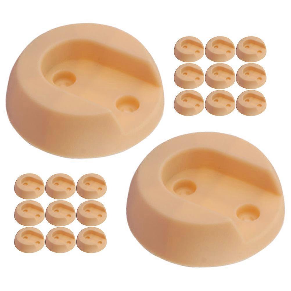 Closet Rod Bracket Plastic Rod Socket with Support 20Pcs for Home