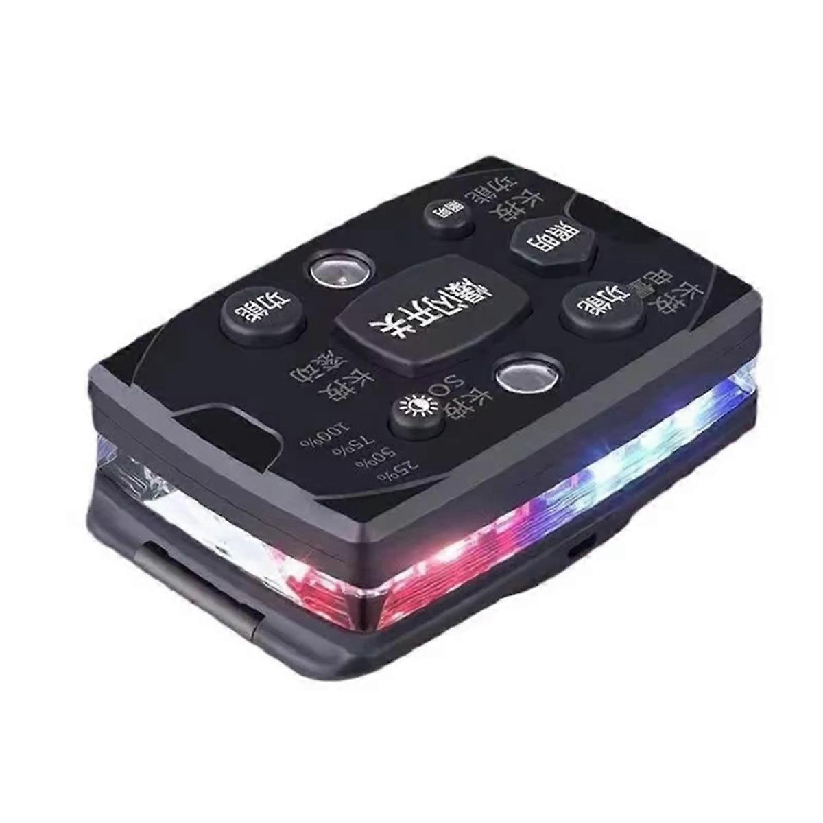 Shoulder Light LED Shoulder Clip Type Red and Blue Flash Operation Orientation Safety Light,Outdoor Fishing Riding