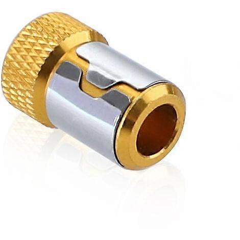 6.35mm Removable Magnetizer Metal Screwdriver Bit Power Tool Accessories (Yellow)