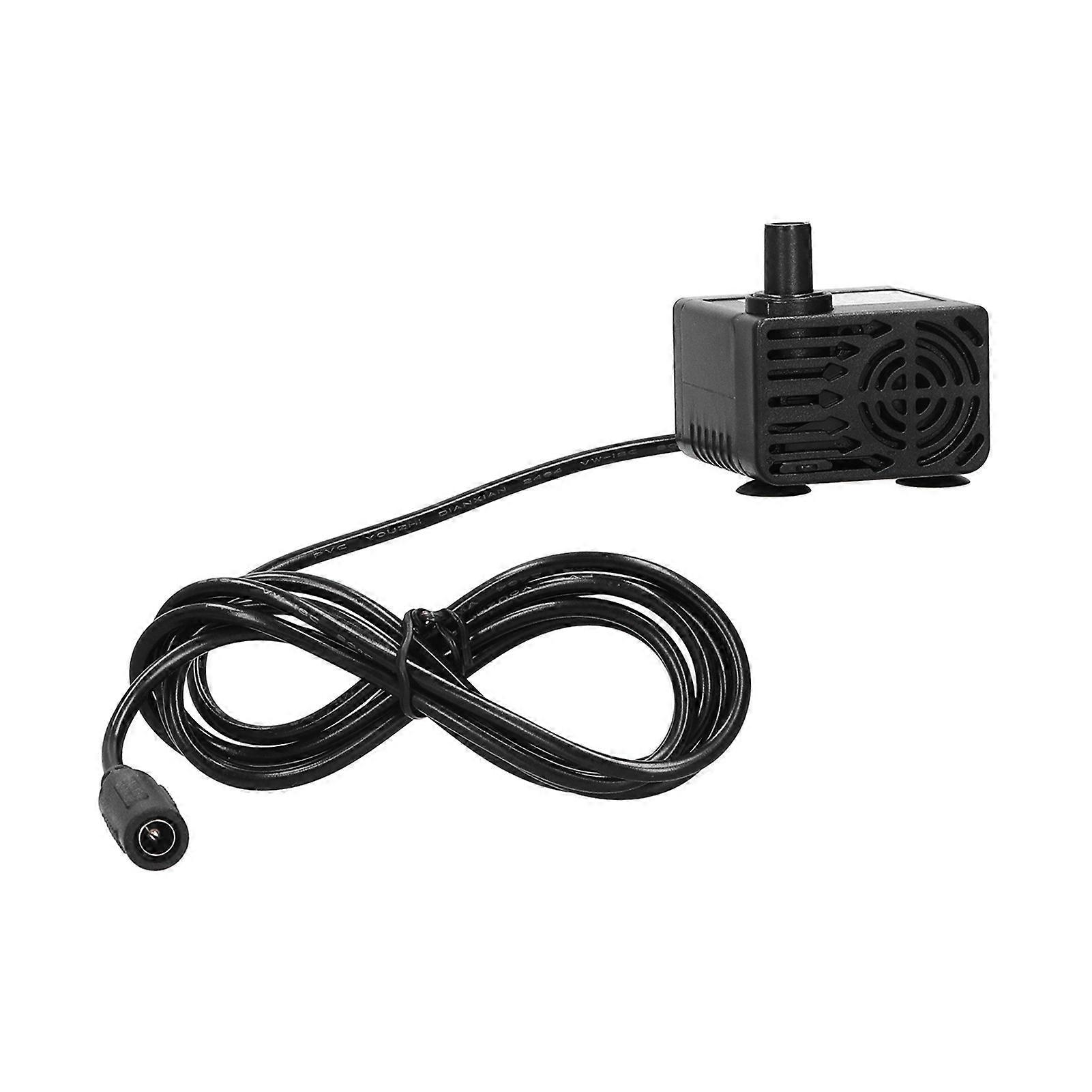 Brushless Submersible Water Pump, Low Noise, Circulation Device, 1.2 Meter Lift, 500L/H, 12V, 5W