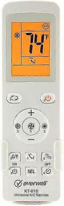 GENERIC KT-618 Mini Split Universal Remote Control,10000 Codes, Controls 99.9%