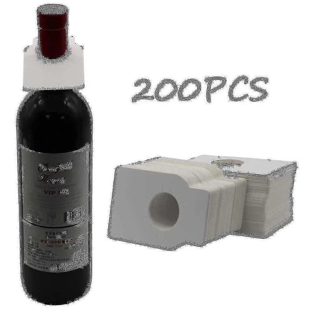 200pcs Wine Bottle Tags for Wine Storage and Bottle Neck Identification