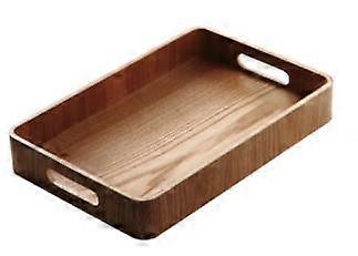 Rectangular Serving Tray Wood Plate Tea Food Server Dishe Drink Platter|Storage Trays(Rectangle-S)