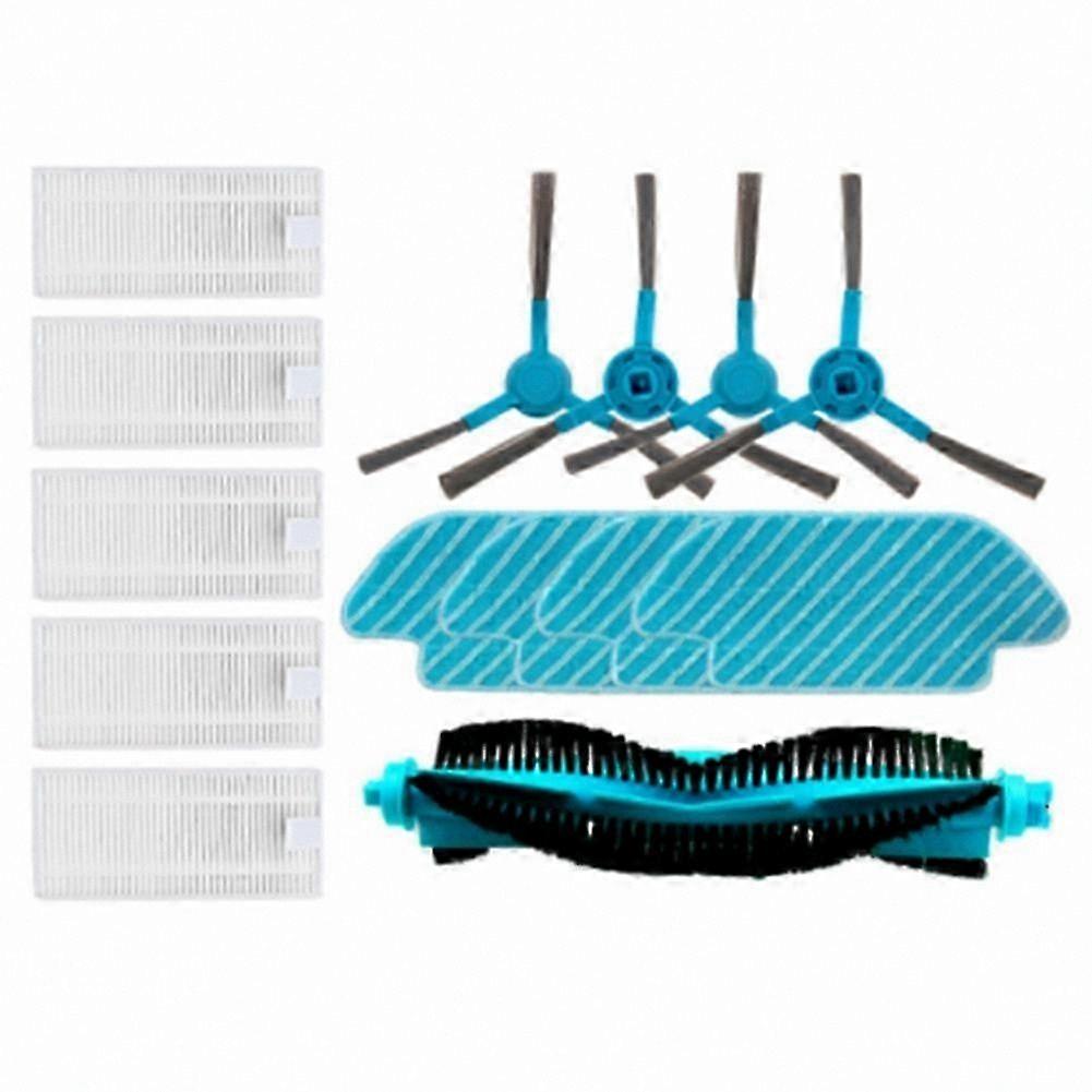 Replacement Parts for Robotic Vacuum Cleaner: Roller Side Brush, HEPA Filter, and Mop Cloth-Compatible with 1690 Pro Model