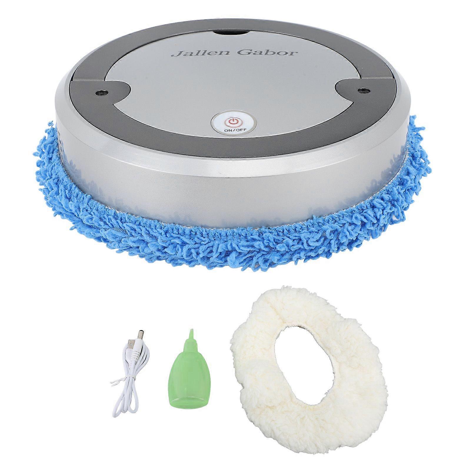 Mopping Robot Silver Gray Sprayable 2400 MAh 50ml Water Tank Wet Dry Intelligent Mopping Machine for Home Room
