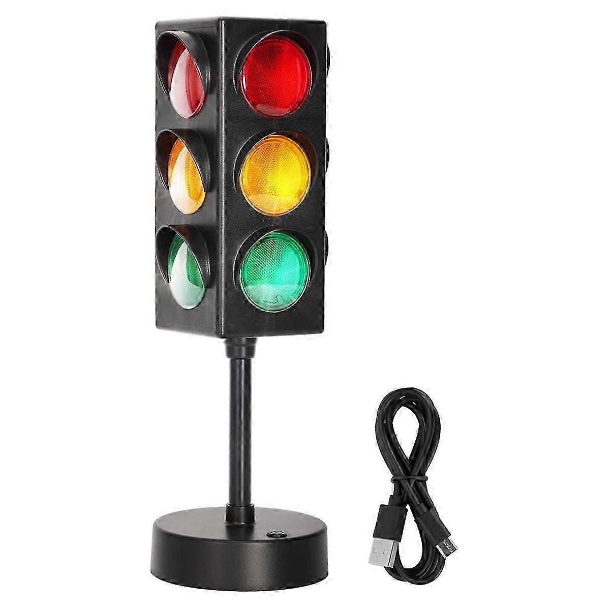 Traffic Light Lamp with Base for Room Decoration
