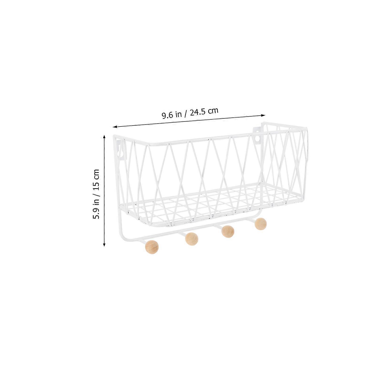 Hole-Free Storage Rack Iron Rack for Home Use 1Pcs Single-Layer Towel Storage
