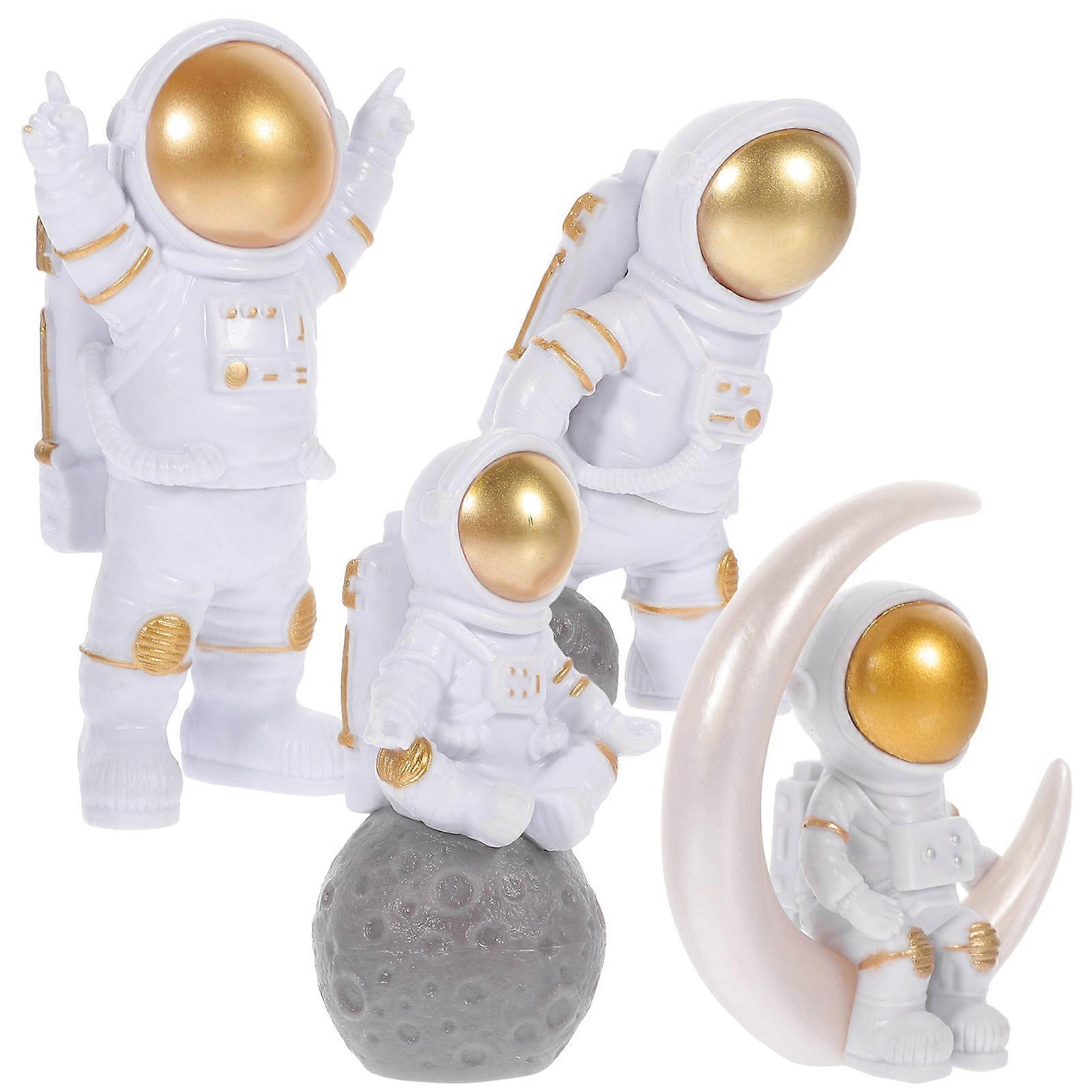 Resin Astronaut Decoration Small Astronaut Figurine for Home Ornament 8Pcs