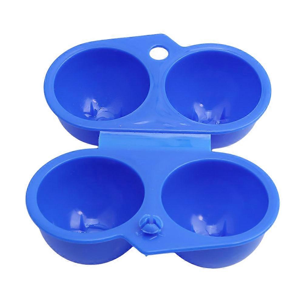Outdoor Camping Egg Carrier PP Plastic Egg Protection Box for Picnic Activities Simple Design 2Pcs