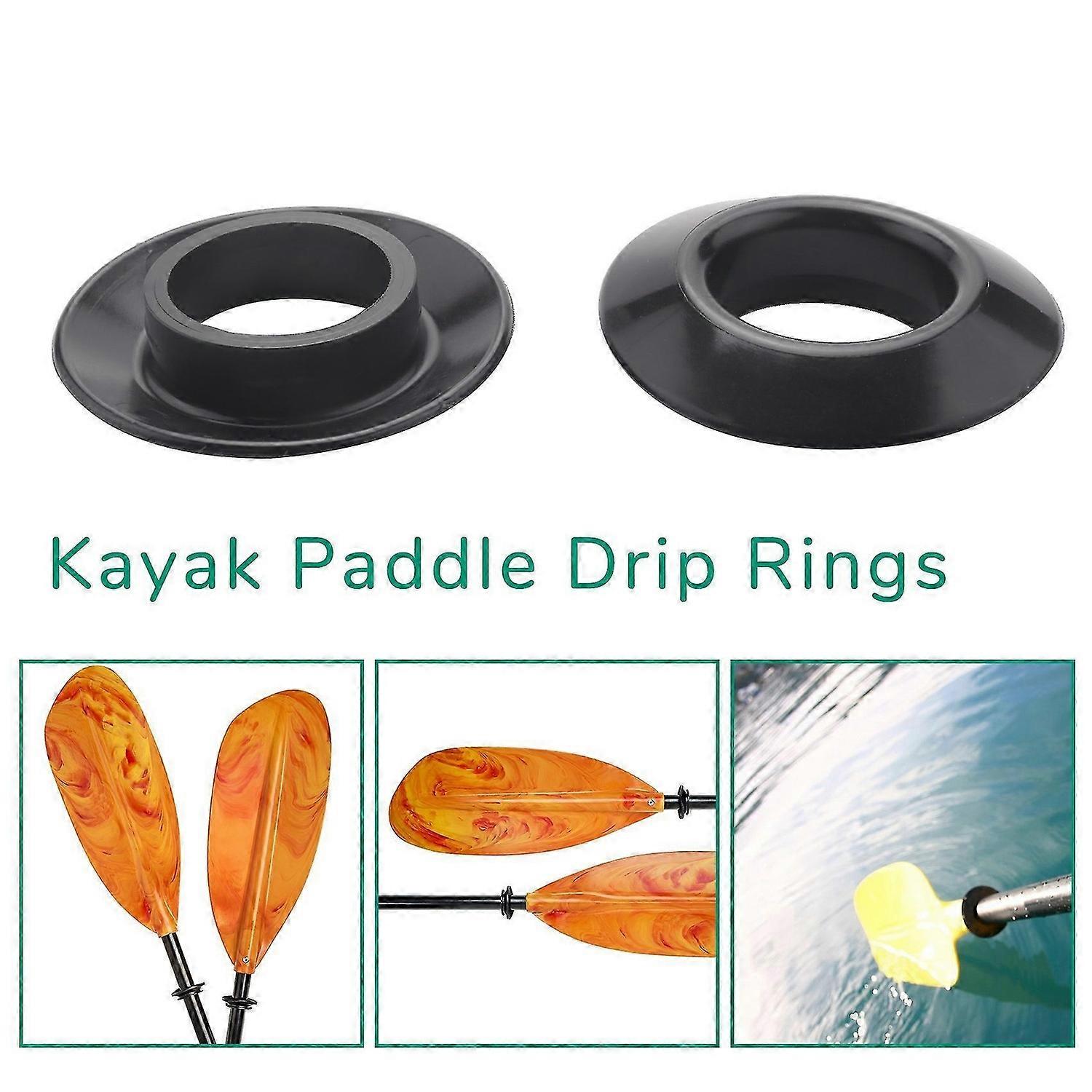4Pcs Universal Kayak Canoe Raft Paddle Oar Drip Rings Splash Guards Ring Paddle Accessories Replacem