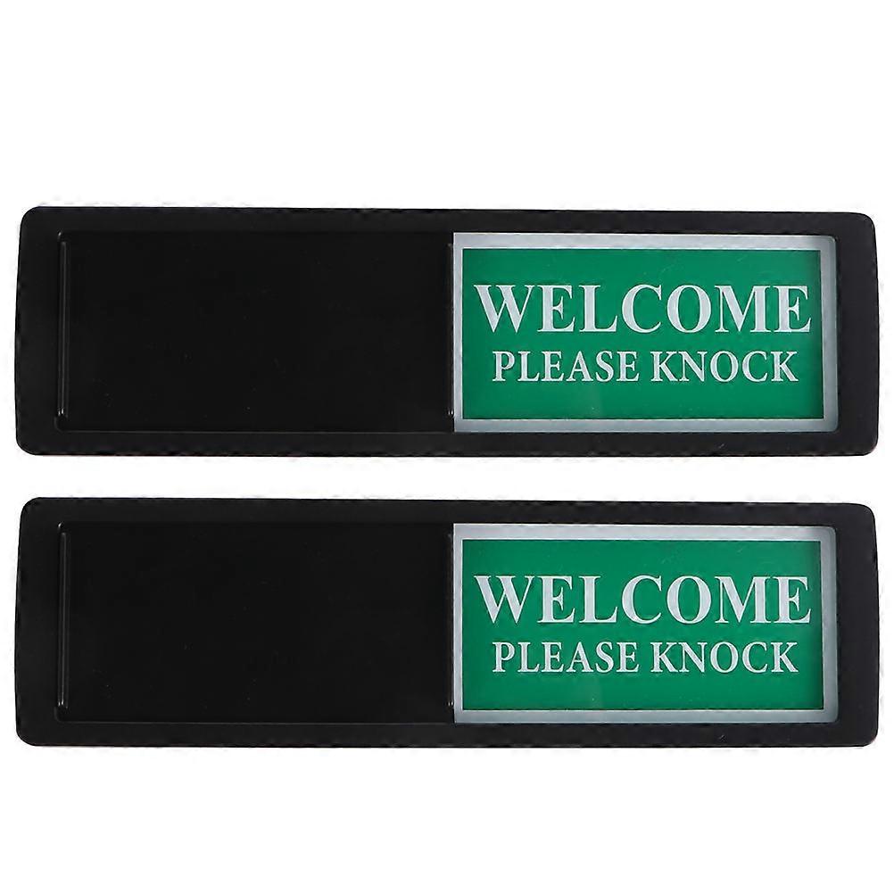 Do Not Disturb Privacy Sign Magnetic Slider for Office 2Pcs Black