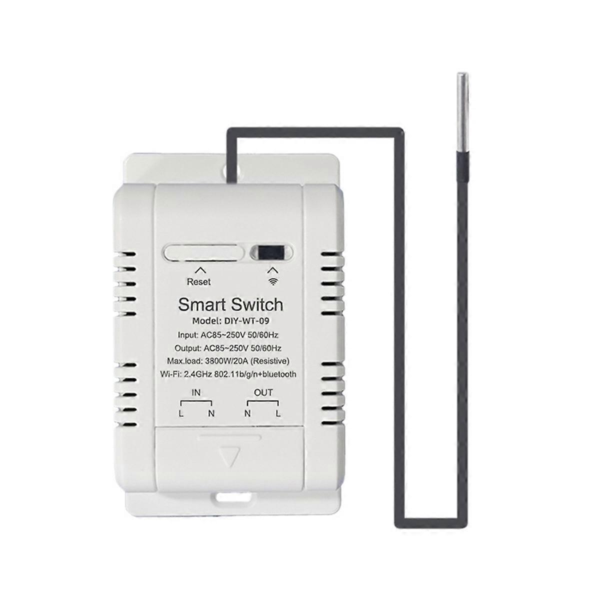  Smart Temperature Switch 20A with Temperature Sensor