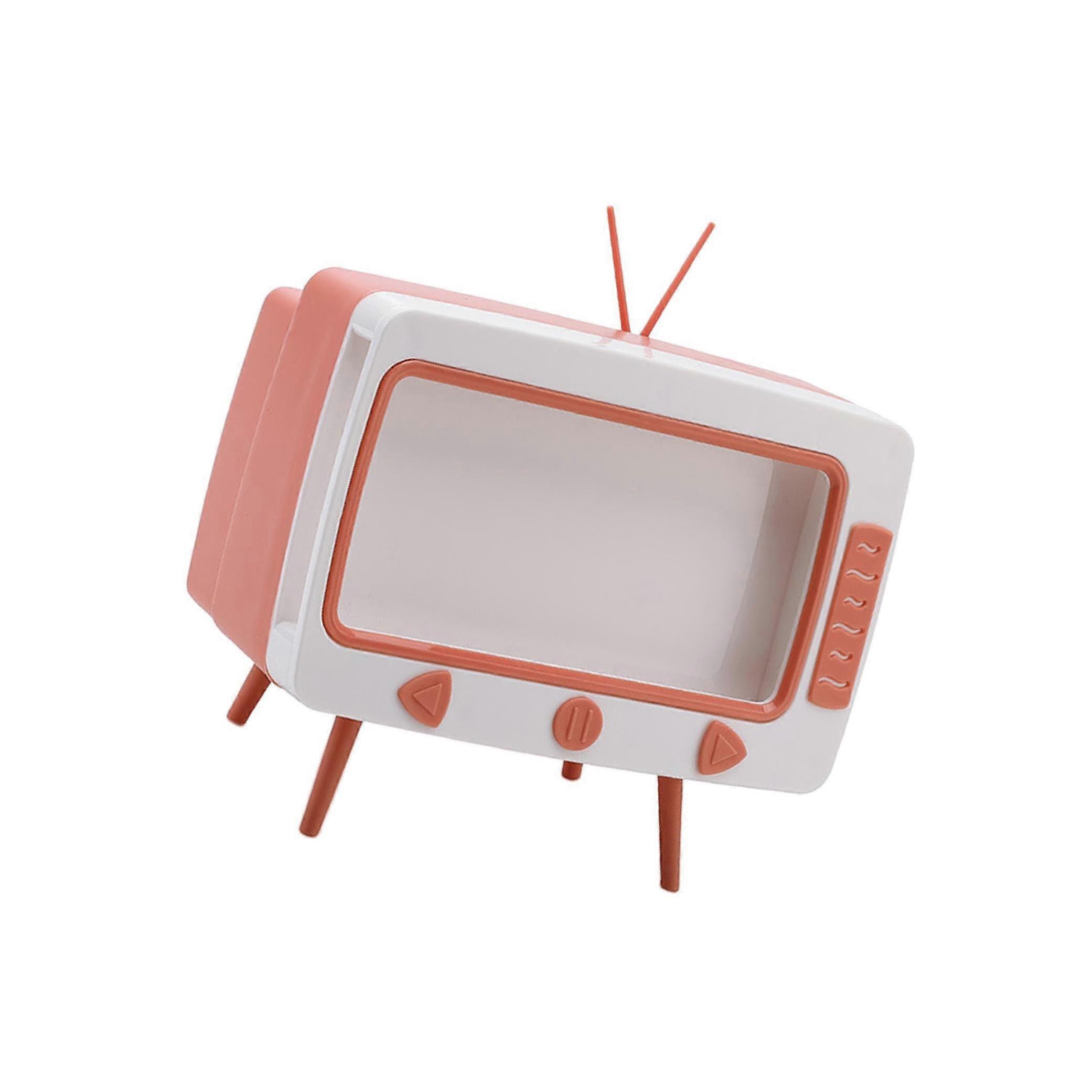 TV Shape Desktop for Tissue Box Mobile Phone Stand Napkin Holder Stylish and Practical