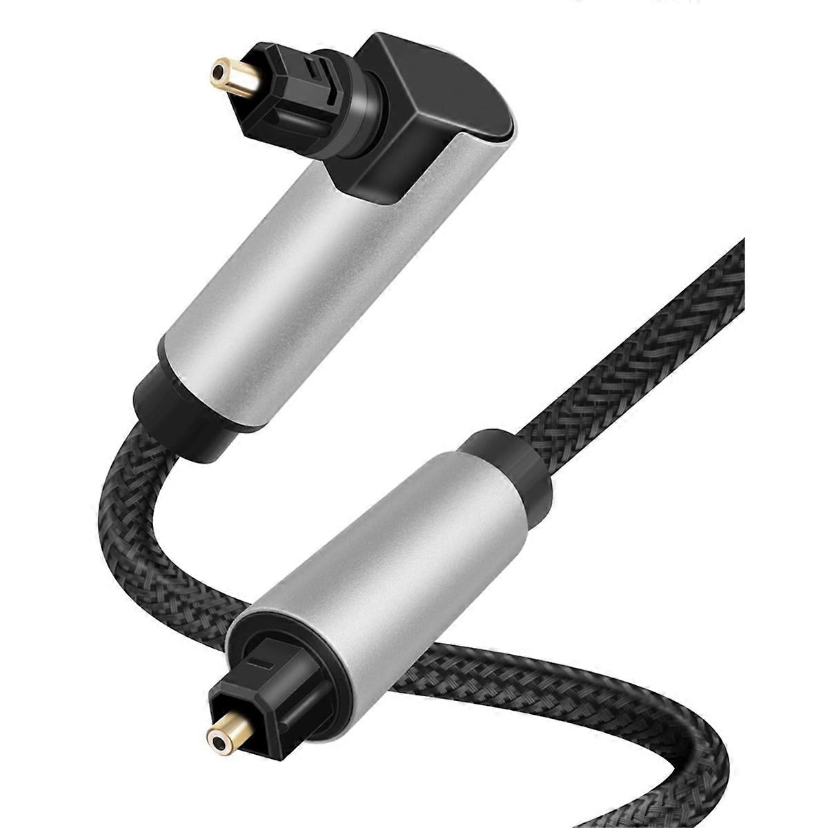 90 Degree Optical Audio Cable, Right Angle Toslink Cable