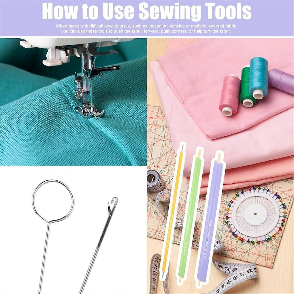 13pcs Quick Turn Fabric Set, for Sewing Threading Crafting & DIY Threader Projects Practical Sewing