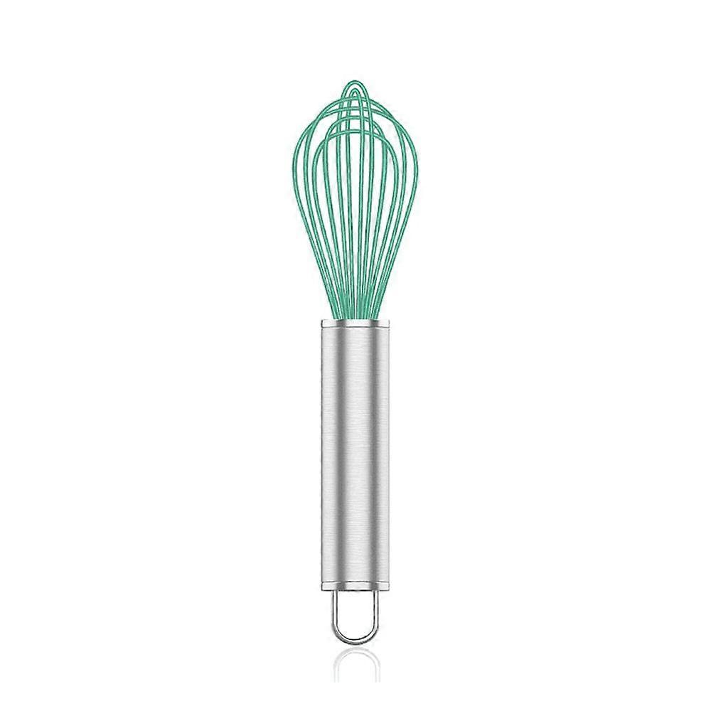 Silicone Whisk 1/2/3 Pack - Non-Scratch Stainless Steel & Silicone Whisks for Nonstick Cookware, Small Whisk Set