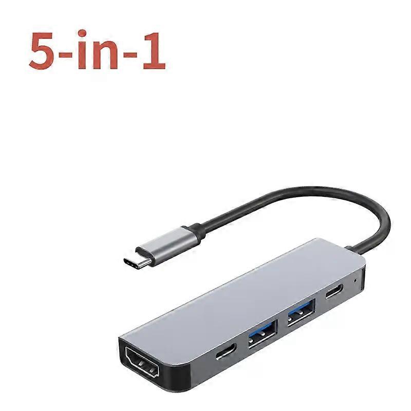 USB C Hub to 4K HDMI-compatible Type C PD Charging USB 3.0 2.0 Docking for MacBook iPad Samsung S21 Dex TV Mouse Nintendo Switch