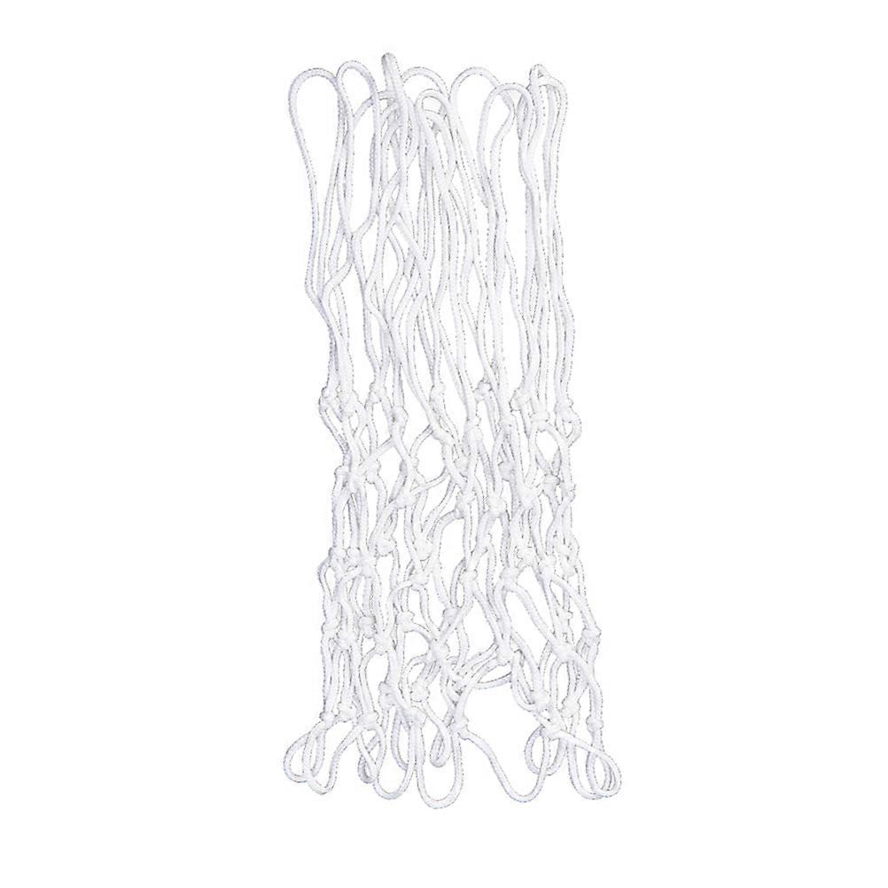 White Braided Basketball Net Polyester for Basketball Indoor Outdoor Use