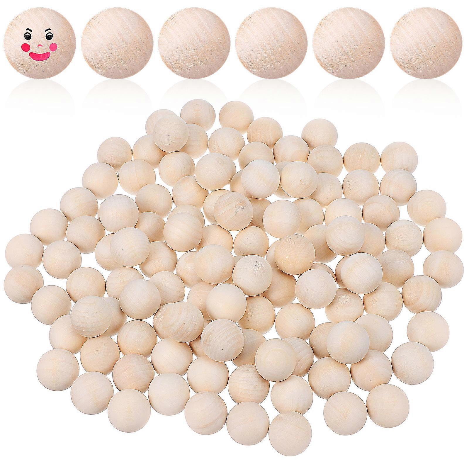 Unfinished Wooden Spheres for Craft Use 360Pcs Solid Smooth Wood Balls