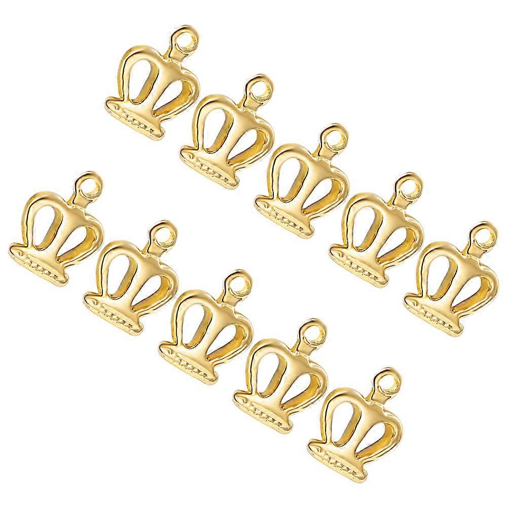 Pendant Crown Accessory Mini Crown for Decoration 30Pcs Handmade Set
