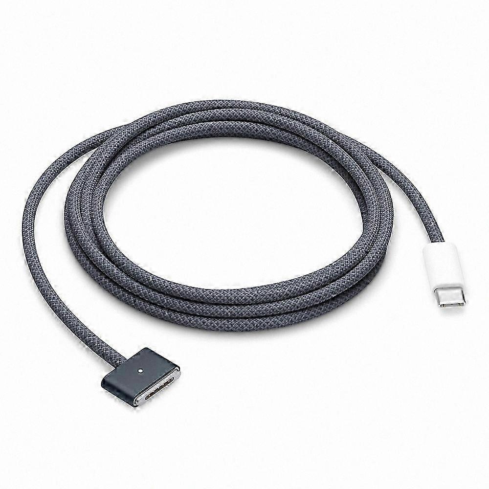 2m Braided USB-C to Magnetic Charging Cable, 140W Fast Charger for MacBook-Compatible Devices