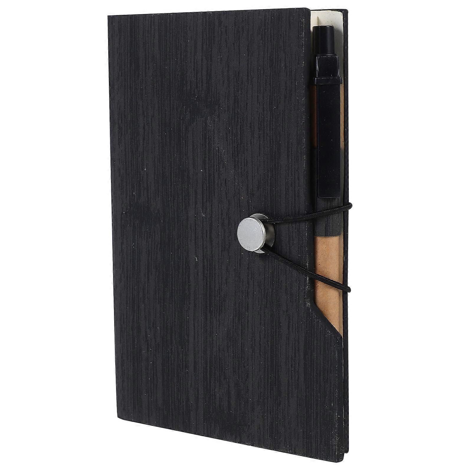 PU and Paper Notebook Set for Writing Use 4Pcs with Pen and Index Flags