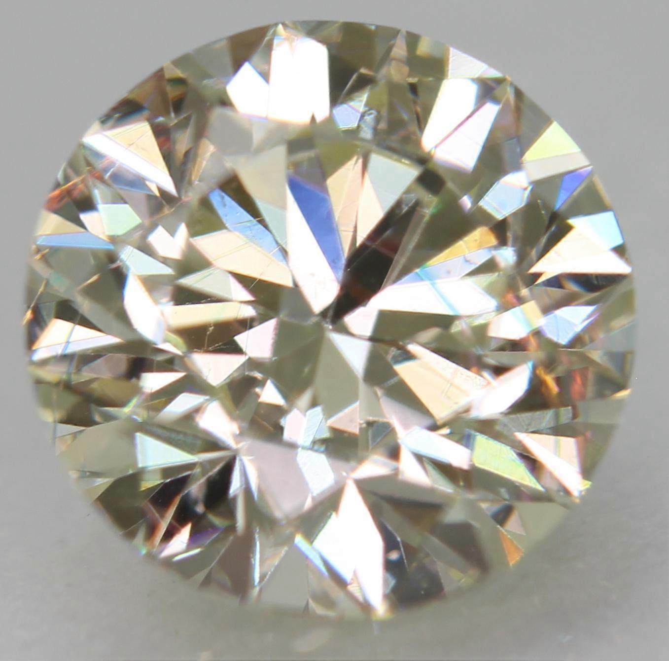 Certified 0.91 Carat I VVS2 Round Brilliant Natural Enhanced Loose Diamond 6.2mm