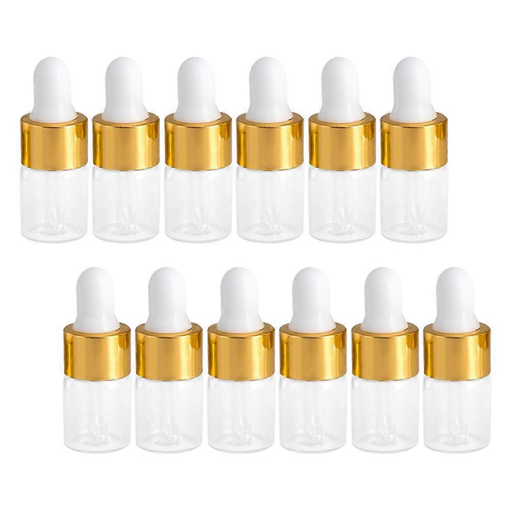30Pcs Glass Essence Liquid Bottles for Essential Oils Travel Daily Use Compact Transparent Leak-Proof