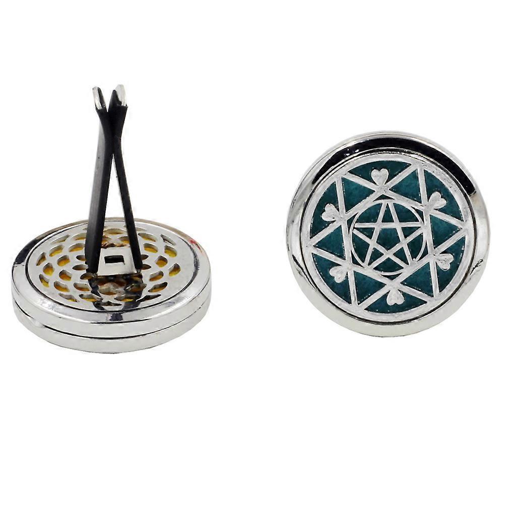 Car Vent Freshener Locket For Car Decoration Driving Stress Relief Simple Design 2Pcs Diffuser Clip