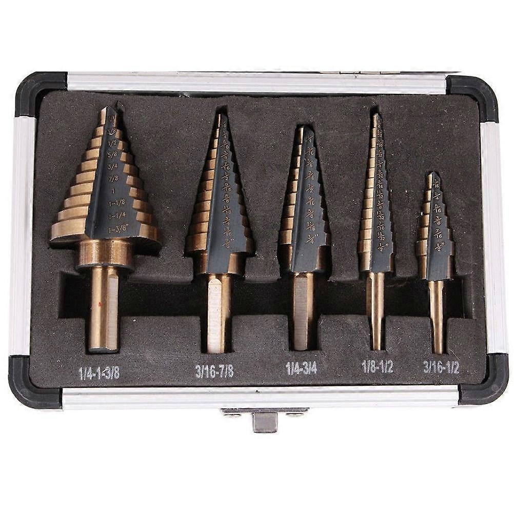 Hss Drill Step Drill Bit Set for Wood and Metal Cutting 10Pcs with Case