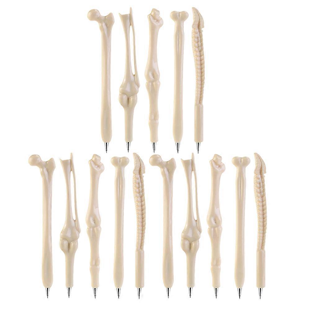 Smooth Writing Bone Pens Bulk Halloween Bone Shape Ballpoint Pens 60Pcs
