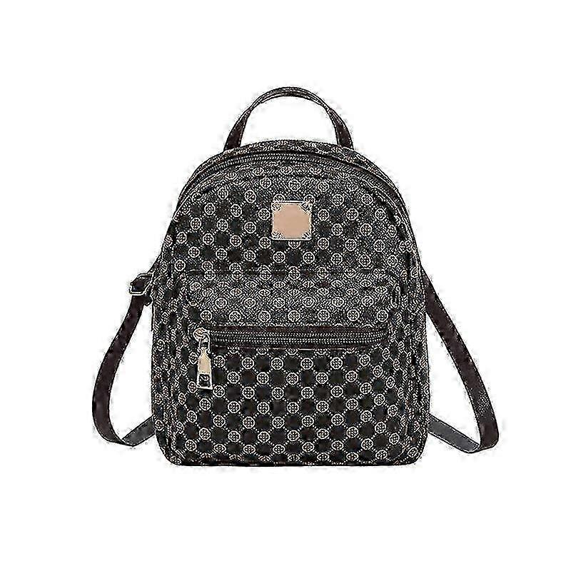 Updated Mini Plaid Pattern Backpack for Women 2025