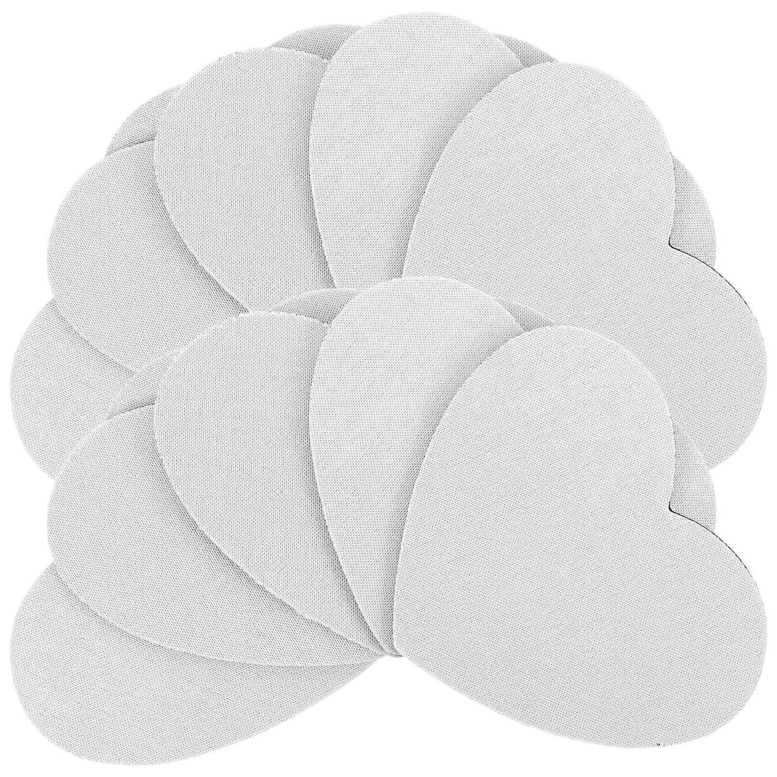 Heart Shaped Sublimation Coasters Cup Pads for Placing Cups 20Pcs White Set