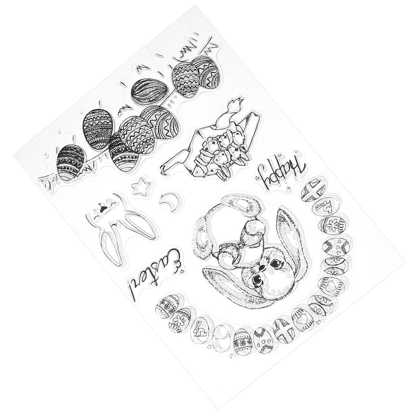 Clear Stamps For Crafting Silicone Stamp Precise Placement Crafts 1Pcs
