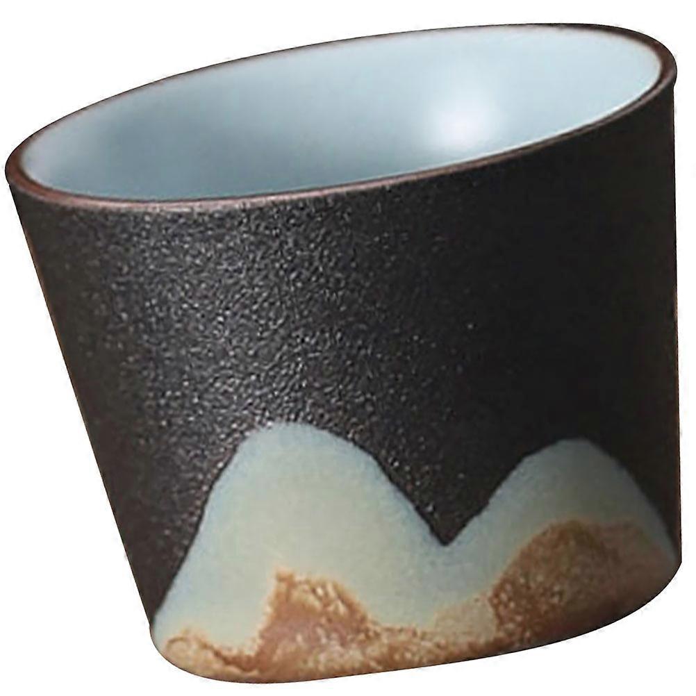 Ceramic Tea Mug Retro Shape Multi-Function Tea Cup Gift Giving 1Pcs