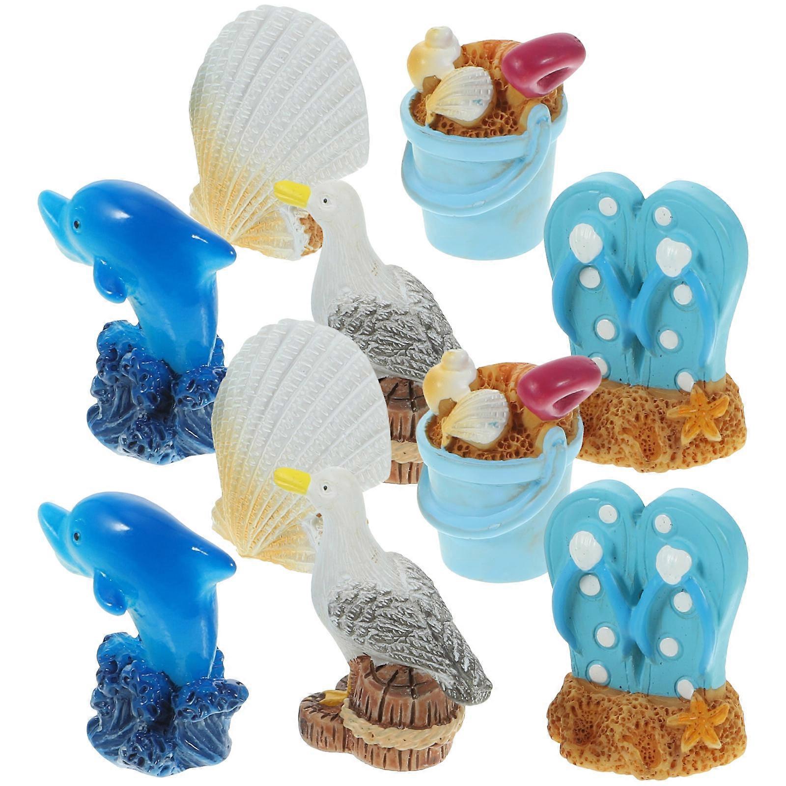 Assorted Color Resin Microlandscape Decorative Models for Home 40Pcs
