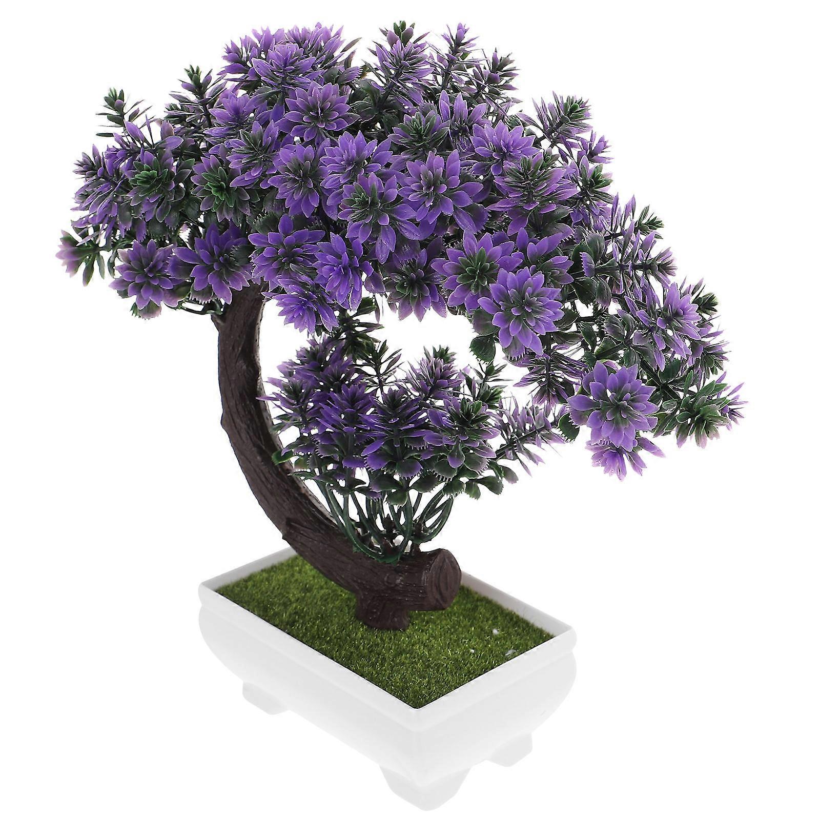 Simulation Green Plants Artificial Potted Flower for Home 4Pcs