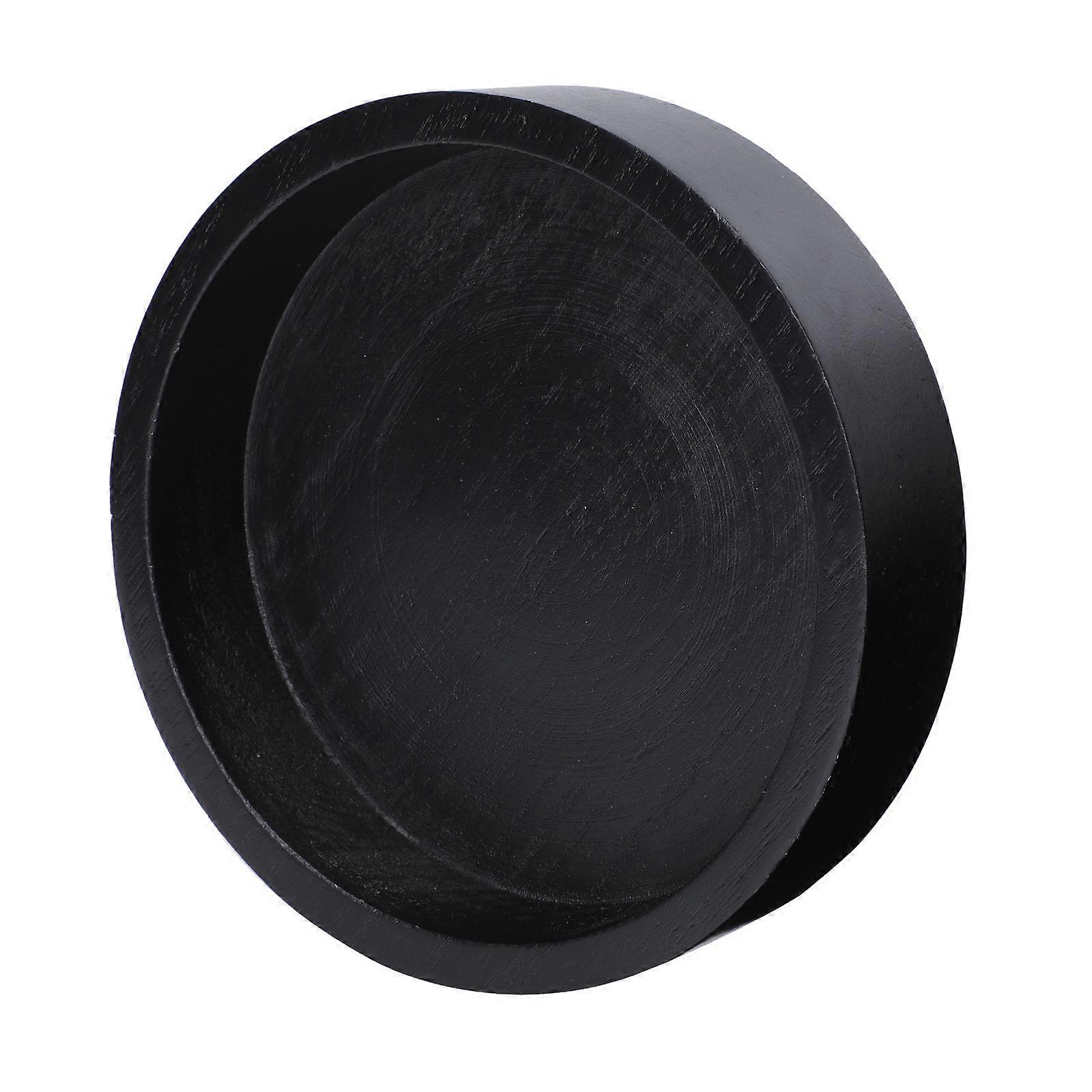 Snack Box Wood for Storage 3Pcs Black Dried Fruit Tray Nut Container