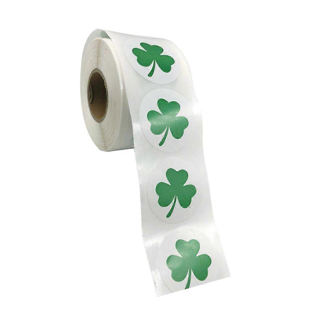 St Patrick's Day Sticker Shamrock Stickers for Decoration 2 Rolls