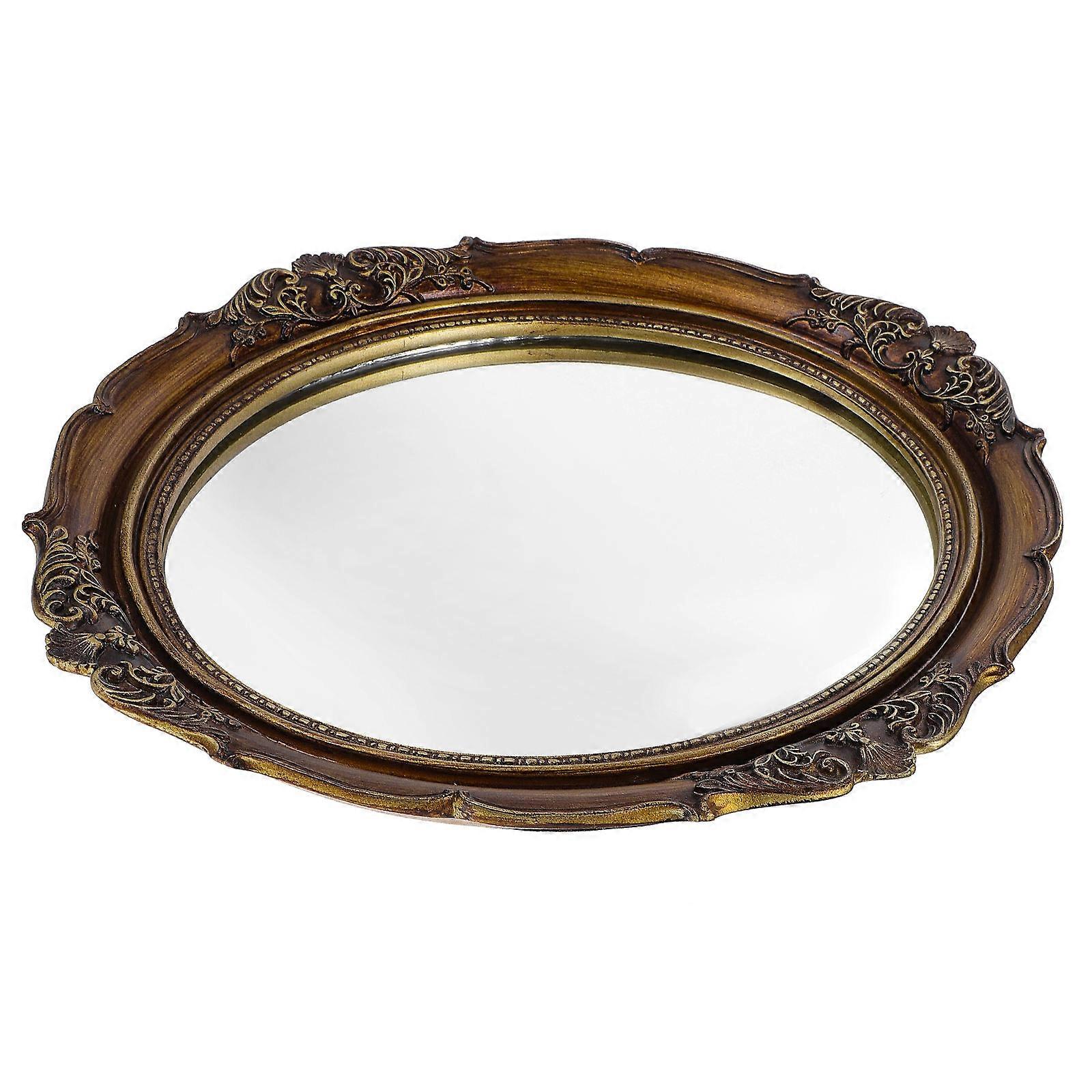 Vintage Wall Mirror 2Pcs Makeup Mirror Rectangular Shape Space-Saving Design 38X35Cm Ideal For Entryway And Dressing Room