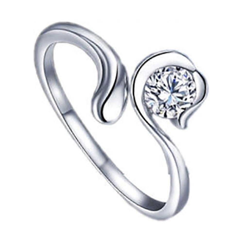 Men Women Silver Plated Constellations Adjustable Opening Ring Birthday Gift