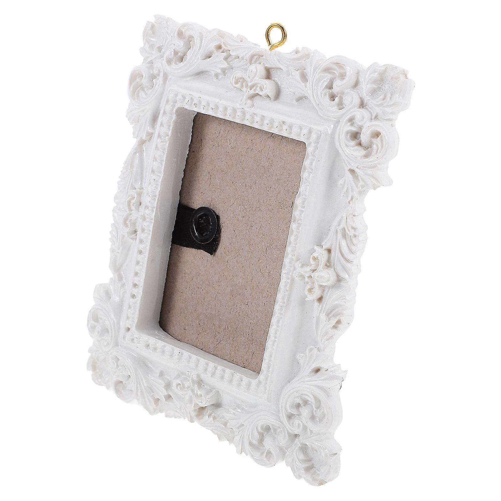 Embossed Christmas Tree Picture Frames For Wall Hanging And Tabletop Display White Decorative 3Pcs