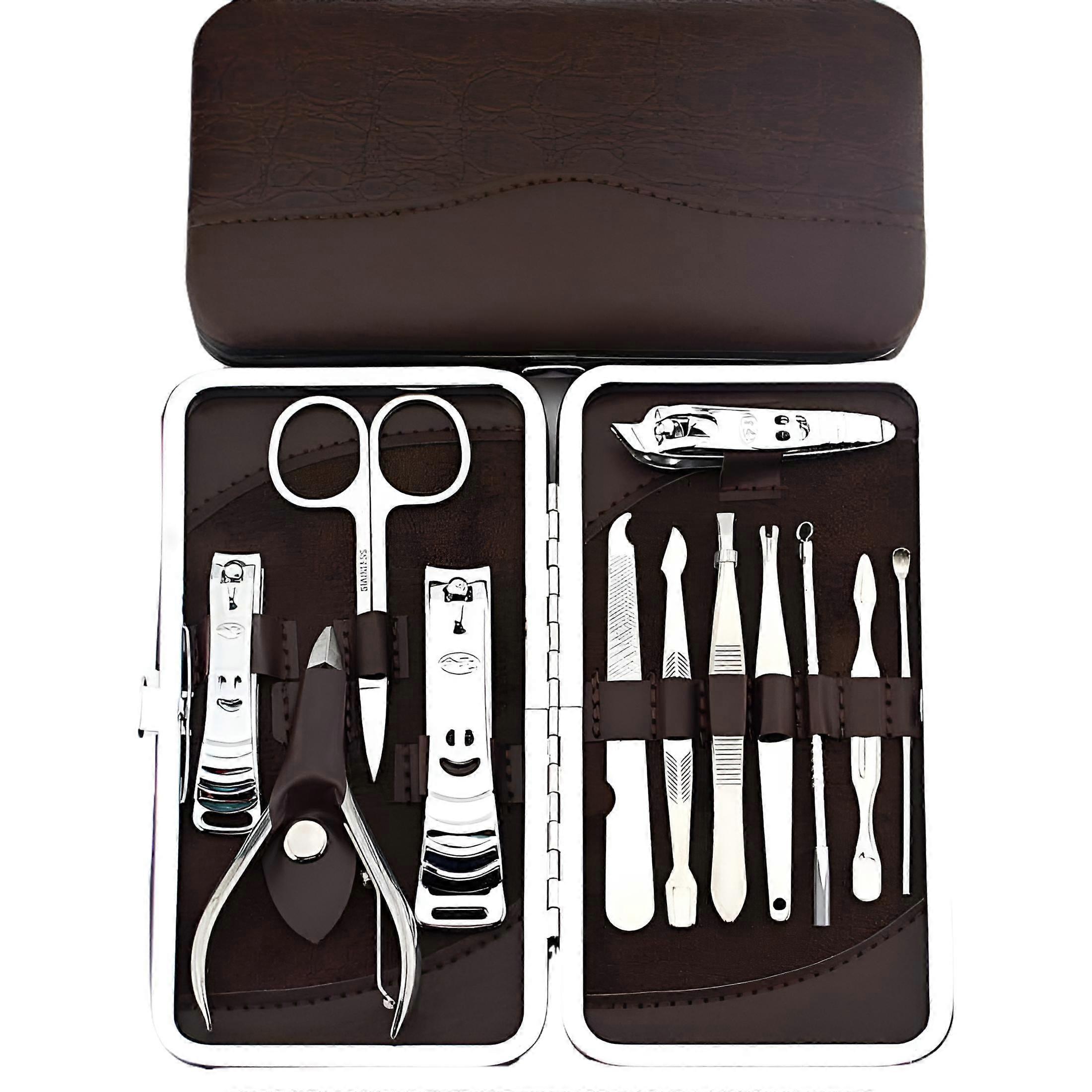 AmazingForLess Manicure Pedicure Kit, Black, 12 Count