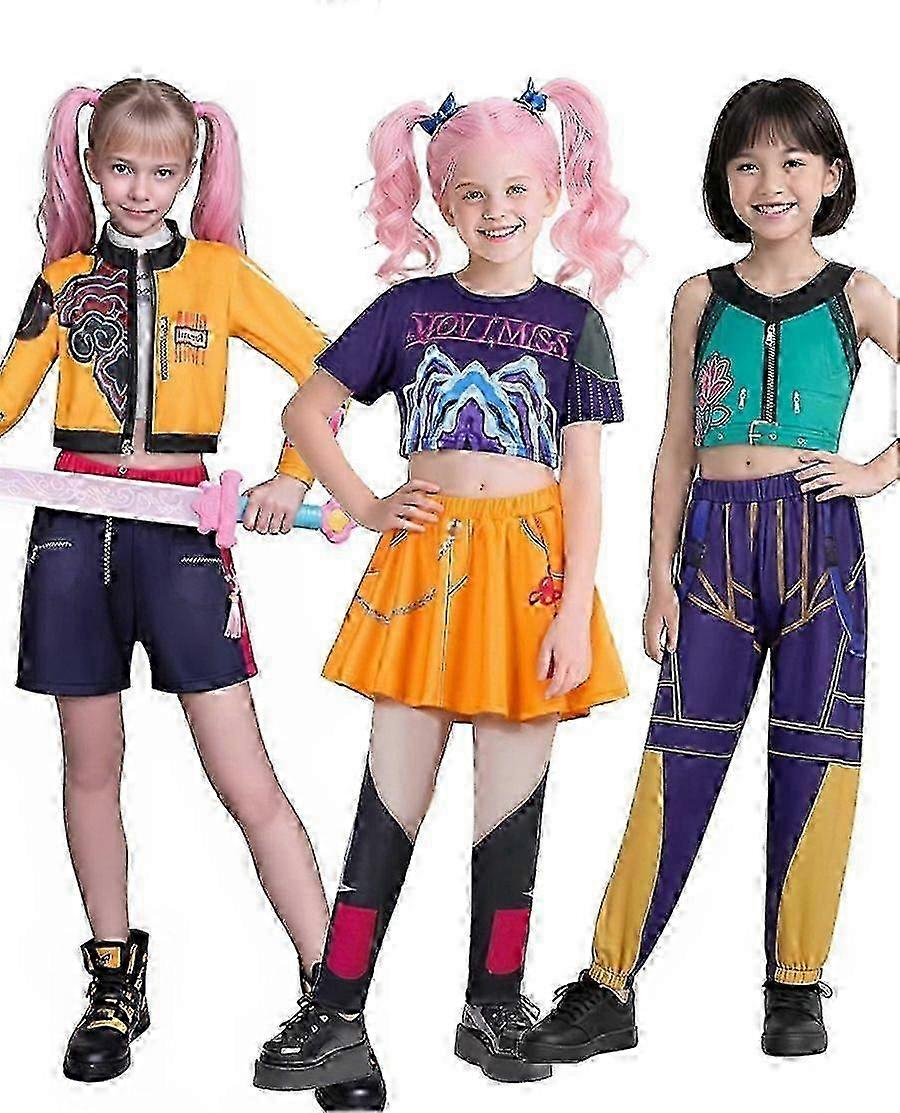 ציידי שדים Kpop Cosplay תלבושות רומי מירה זואי ליל כל הקדושים קרנבל תלבושות _b