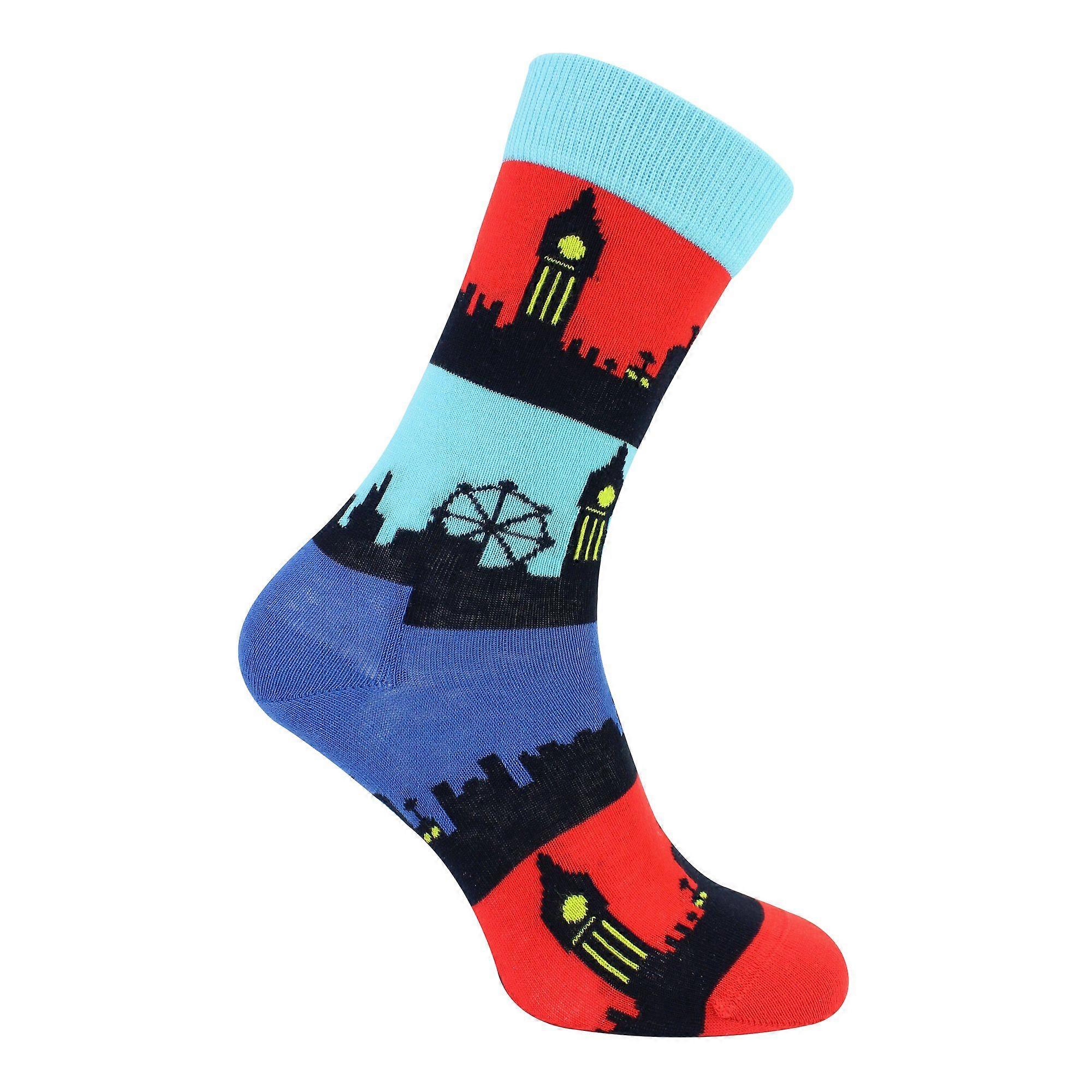 Happy Socks - London Patterned Unisex Soft Cotton Socks