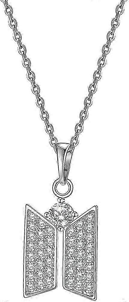 Collana con ciondolo in zirconia cubica per i fan dell'esercito BTS