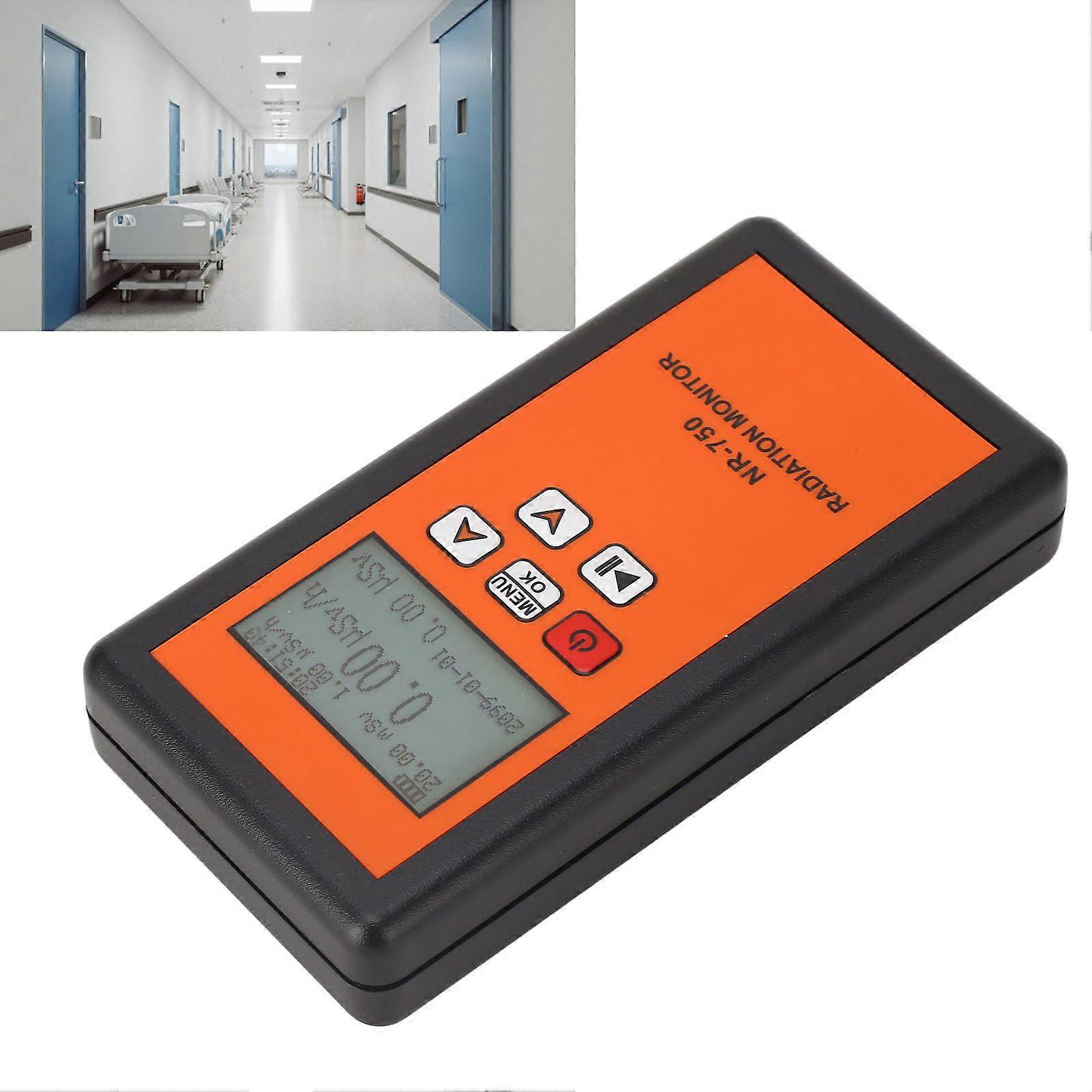 NR 750 Portable Geiger Counter Radiation Detector with LCD Alarm