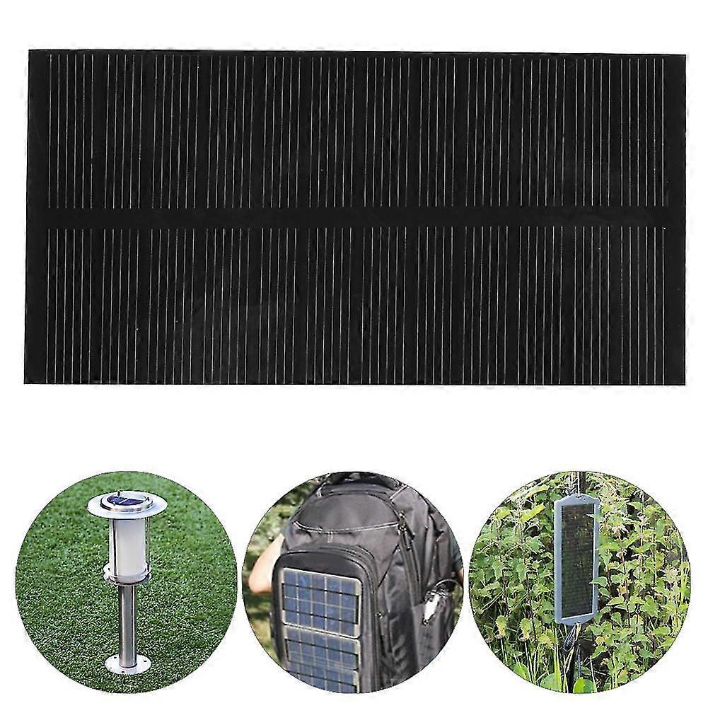 1W 6V High-Efficiency Monocrystalline Solar Panel 125x63x3mm