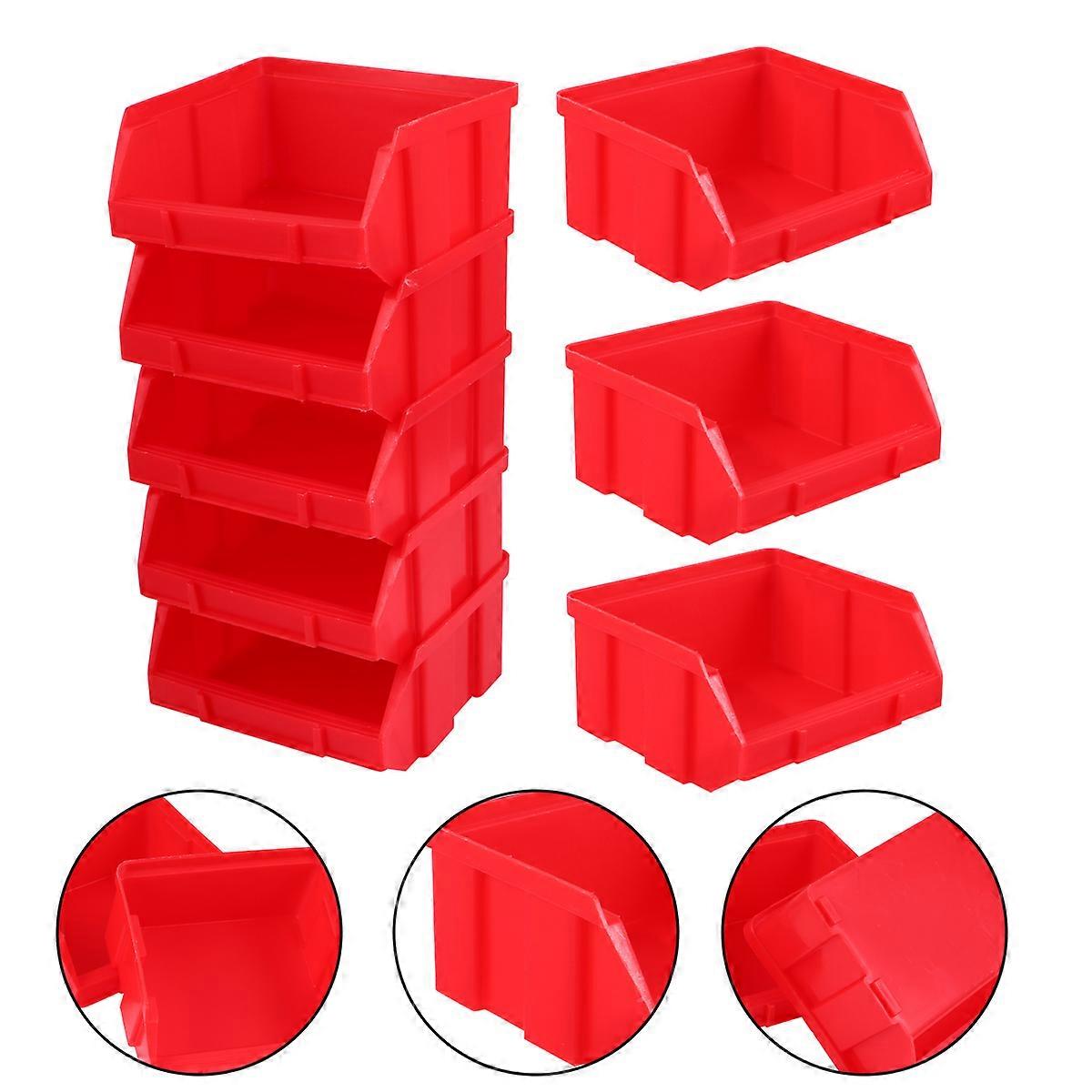 Stackable Plastic Parts Storage Box Component ganizer Tool Container Clear Label Dividers Modular Garage Storage Bins Boxes
