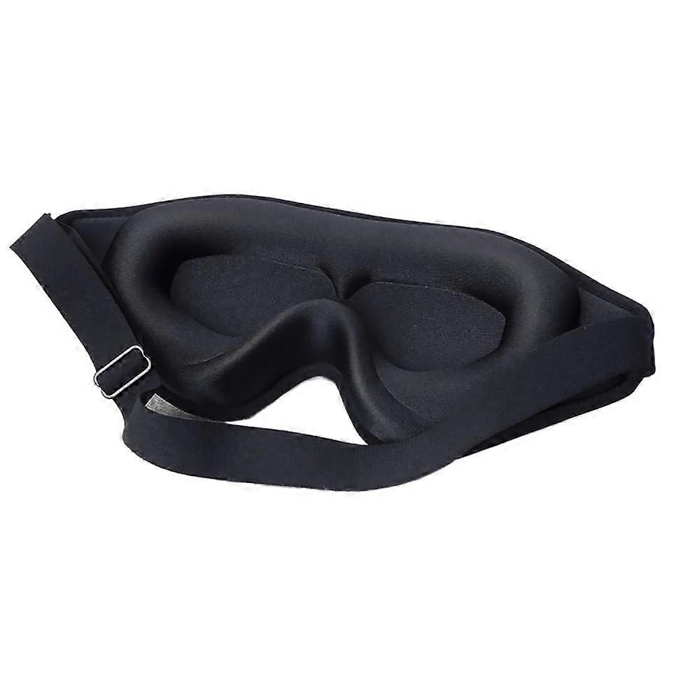 3D Sleep Mask Memory Foam Eye Mask Soft Face Shield 99% Blockout Light Black Eyeshade Set of 4